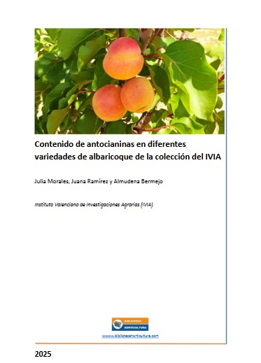 Contenido de antocianinas en diferentes variedades de albaricoque de la colección del IVIA